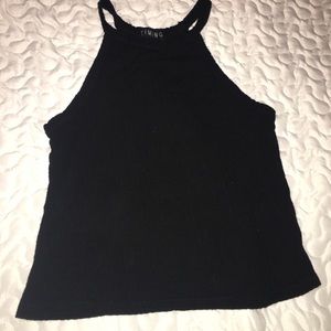 Black crop top